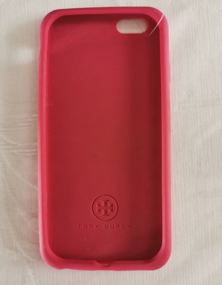 Tory Burch Red Silicone iPhone 6-6s Cell Phone Case - Picture 2 of 3